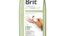 BRIT VD Diabetes, XS-XL, Curcan, dietă veterinară, hrană uscată fără cereale câini, diabet, 12kg