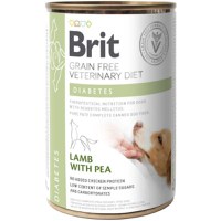 BRIT VD Diabetes, XS-XL, Miel, dietă veterinară, conservă hrană umedă fără cereale câini, diabet, (în aspic), 400g - 1
