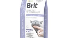 BRIT VD Gastrointestinal, Hering, dietă veterinară, hrană uscată fără cereale pisici, sistem digestiv, 5kg