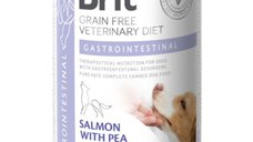 BRIT VD Gastrointestinal, XS-XL, Somon, dietă veterinară, conservă hrană umedă fără cereale câini, sistem digestiv, (în aspic), 400g