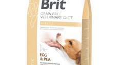 BRIT VD Hepatic, XS-XL, Ou, dietă veterinară, hrană uscată fără cereale câini, sistem hepatic, 2kg