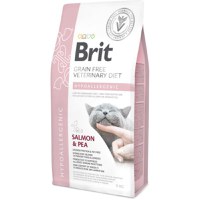 BRIT VD Hypoallergenic, Somon, dietă veterinară, hrană uscată fără cereale pisici, alergii, 5kg - 2