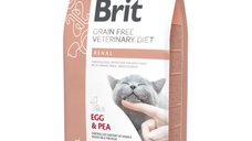 Brit VD Renal cu ou, hrana uscata veterinara fara cereale pentru pisici, suport renal, 5 kg