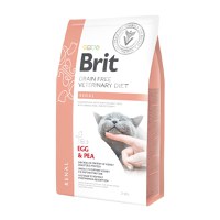 BRIT VD Renal, Ou, dietă veterinară, hrană uscată fără cereale pisici, sistem renal, 2kg - 1