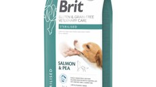 BRIT VD Sterilised, XS-XL, Somon, dietă veterinară, hrană uscată fără cereale câini sterilizați, 12kg