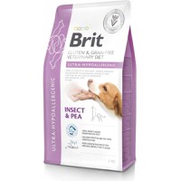 BRIT VD Ultra Hypoallergenic, XS-XL, Insecte, dietă veterinară, hrană uscată fără cereale câini, alergii, 2kg - 2