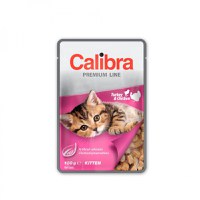 CALIBRA Premium Line Kitten, Curcan și Pui, plic hrană umedă pisici junior, (în suc propriu), 100g - 2
