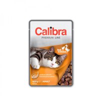 CALIBRA Premium Line, Rață și Pui, plic hrană umedă pisici, (în suc propriu), 100g - 2