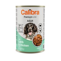 CALIBRA Premium Line, XS-XL, Miel și Pui, conservă hrană umedă câini, (în sos), 1240g - 1