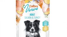 CALIBRA Verve GF, XS-XL, Somon și Curcan, conservă hrană umedă fără cereale câini, (pate), 400g