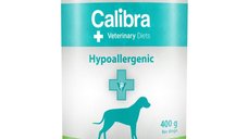CALIBRA Veterinary Diets Hypoallergenic cu Iepure si Insecte, hrana umeda veterinara pentru caini XS-XL, pate, conserva 400 g