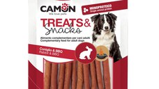 CAMON Sticks Rabbit & BBQ, XS-XL, Iepure, punguță recompense câini, 80g