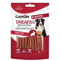 CAMON Sticks Rabbit & BBQ, XS-XL, Iepure, punguță recompense câini, 80g - 2