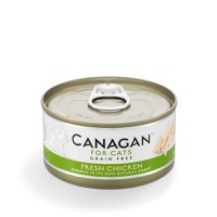 CANAGAN Fresh Chicken, Pui, conservă hrană umedă fără cereale pisici junior & adult, (în suc propriu), 75g - 1