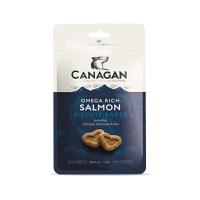 CANAGAN Omega Rich Salmon Biscuit Bakes, XS-XL, Somon, punguță recompense fără cereale câini junior & adult, 150g - 1