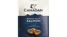 CANAGAN Omega Rich Salmon Biscuit Bakes, XS-XL, Somon, punguță recompense fără cereale câini junior & adult, 150g