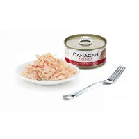 CANAGAN, Pui și Vită, conservă hrană umedă fără cereale pisici junior & adult, (în suc propriu), 75g - 4