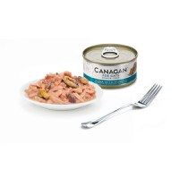 CANAGAN, Ton și Scoici, conservă hrană umedă fără cereale pisici junior & adult, (în suc propriu), 75g - 4