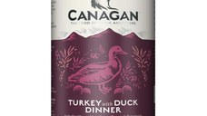 CANAGAN Turkey&Duck Dinner, XS-XL, Curcan și Rață, conservă hrană umedă fără cereale câini junior & adult, (în supă), 400g