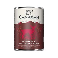 CANAGAN Venison&Wild Boar Stew, XS-XL, Vânat și Mistreț, conservă hrană umedă fără cereale câini junior & adult, (în supă), 400g - 2