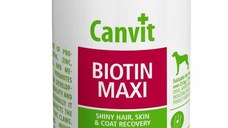 CANVIT Biotin Maxi, supliment piele & blană câini CANVIT Biotin Maxi, M-XL, supliment piele & blană câini, flacon, 230g
