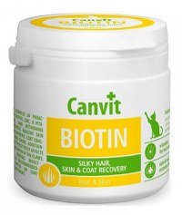 CANVIT Biotin, supliment piele & blană pisici, flacon, 100g - 2