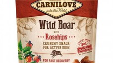 CARNILOVE Crunchy Snack, Mistreț cu Măceșe, recompense funcționale fără cereale câini, convalescență, 200g