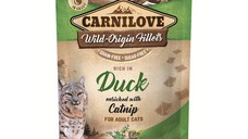 CARNILOVE, File Rață cu Catnip, hrană umedă fără cereale pisici, (în sos) CARNILOVE, File Rață cu Catnip, plic hrană umedă fără cereale pisici, (în sos), 85g
