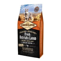 CARNILOVE Fresh Excellent Digestion XS-S, Struț și Miel, hrană uscată fără cereale câini, sensibilitați digestive, 6kg - 2