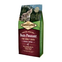 CARNILOVE Hairball Control, Rață și Fazan, hrană uscată fără cereale pisici, limitarea ghemurilor de blană, 6kg - 2