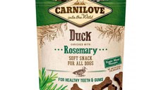 CARNILOVE Semi Moist Snack, Rață cu Rozmarin, recompense funcționale fără cereale câini, sensibilități dentare, 200g
