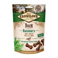 CARNILOVE Semi Moist Snack, Rață cu Rozmarin, recompense funcționale fără cereale câini, sensibilități dentare, 200g - 1