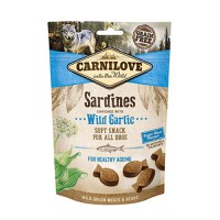 CARNILOVE Semi Moist Snack, Sardine cu Usturoi Sălbatic, recompense funcționale fără cereale câini seniori, 200g - 1