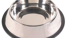Castron pentru caini TRIXIE, rotund, antiderapant, inox argintiu, M-L (1.75l, ⌀30cm)