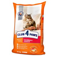 CLUB 4 PAWS Premium Hairball, Pui, hrană uscată pisici, limitarea ghemurilor de blană CLUB 4 PAWS Premium Hairball Control, Pui, hrană uscată pisici, limitarea ghemurilor de blană, 14kg - 1