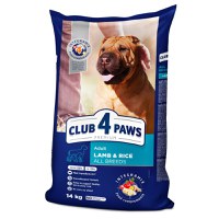 CLUB 4 PAWS Premium Hypoallergenic, Miel și Orez, hrană uscată câini, sensibilități digestive, piele și blană CLUB 4 PAWS Premium, XS-XL, Miel și Orez, hrană uscată câini, alergii, 14kg - 1