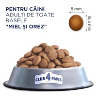 CLUB 4 PAWS Premium Hypoallergenic, Miel și Orez, hrană uscată câini, sensibilități digestive, piele și blană CLUB 4 PAWS Premium, XS-XL, Miel și Orez, hrană uscată câini, alergii, 14kg - 2