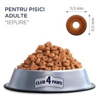 CLUB 4 PAWS Premium, Iepure, hrană uscată pisici, 14kg - 3