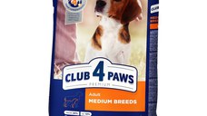 CLUB 4 PAWS Premium, M, Pui, hrană uscată câini, 14kg