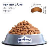 CLUB 4 PAWS Premium, M, Pui, hrană uscată câini, 14kg - 5