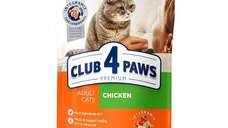 CLUB 4 PAWS Premium, Pui, hrană uscată pisici, 900g