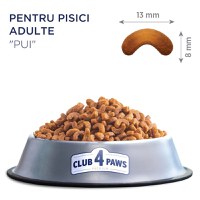 CLUB 4 PAWS Premium, Pui, hrană uscată pisici, 900g - 6