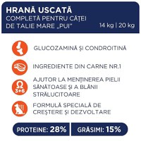 CLUB 4 PAWS Premium Puppies Large Breed, L-XL, Pui, hrană uscată câini, 14kg - 4