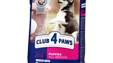 CLUB 4 PAWS Premium Puppy, Pui, hrană uscată câini junior CLUB 4 PAWS Premium Puppies All Breeds, XS-XL, Pui, hrană uscată câini junior, 14kg