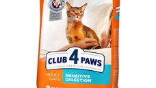 CLUB 4 PAWS Premium Sensitive Digestion, Pui, hrană uscată pisici, sistem digestiv, 14kg