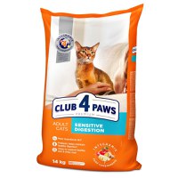 CLUB 4 PAWS Premium Sensitive Digestion, Pui, hrană uscată pisici, sistem digestiv, 14kg - 1