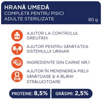 CLUB 4 PAWS Premium Sterilised, Pui, hrană umedă pisici sterilizate CLUB 4 PAWS Premium Sterilised, Pui, plic hrană umedă pisici sterilizate, bax, 80g x 24buc - 5