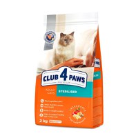 CLUB 4 PAWS Premium Sterilised, Pui, hrană uscată pisici sterilizate, 2kg - 1