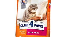 CLUB 4 PAWS Premium, Vită, hrană uscată pisici, 14kg