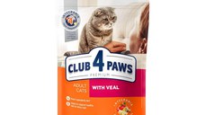 CLUB 4 PAWS Premium, Vită, hrană uscată pisici, 300g